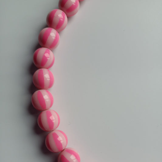 Ketting Zuurstok roze 12mm