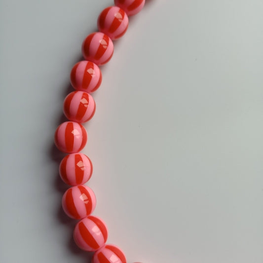Ketting Zuurstok rood 12mm
