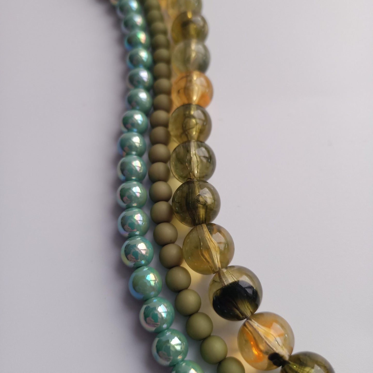 Ketting Green marble 12mm