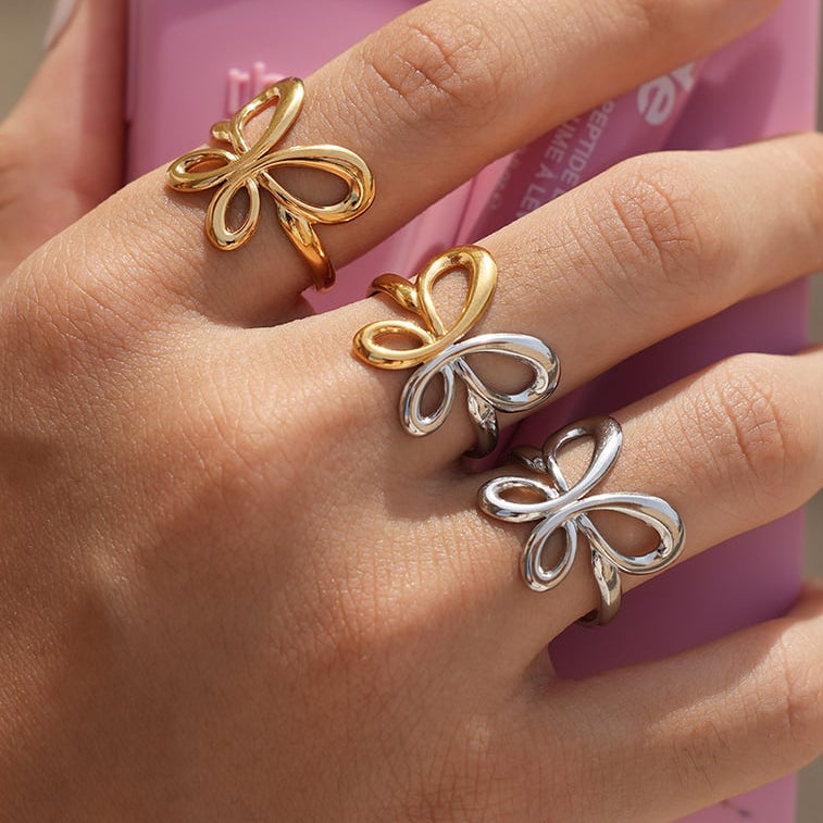 Ring Retro vlinder