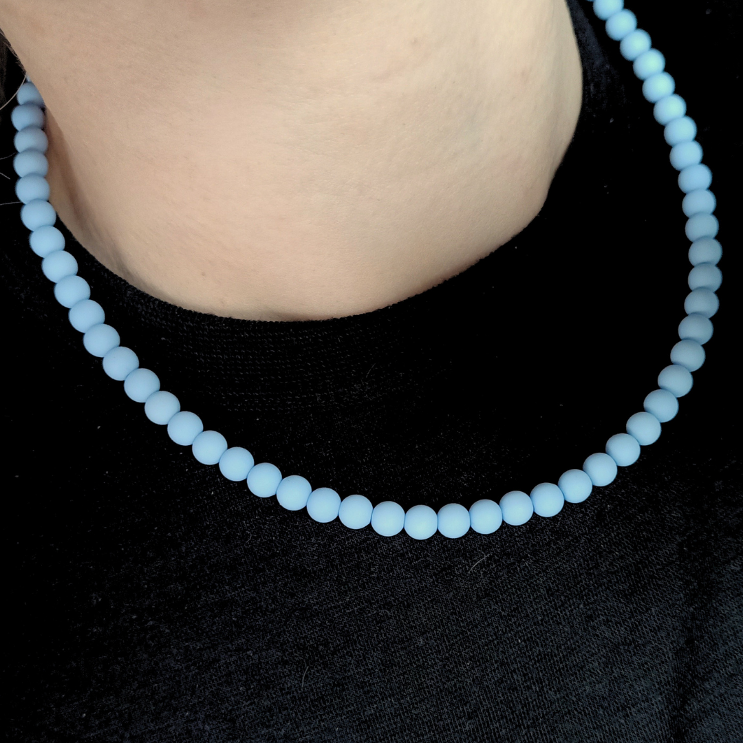 Ketting Icy blue 6mm