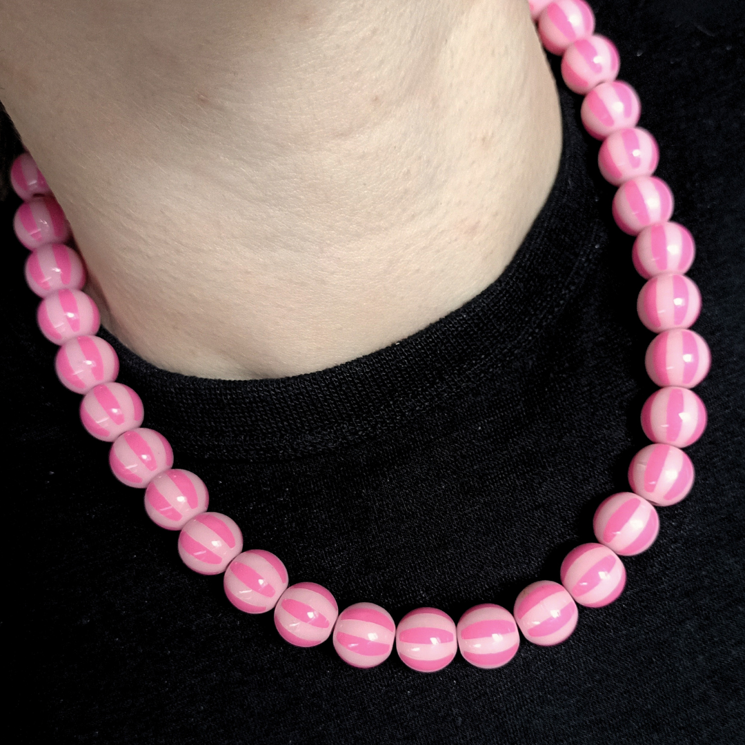 Ketting Zuurstok rood 12mm