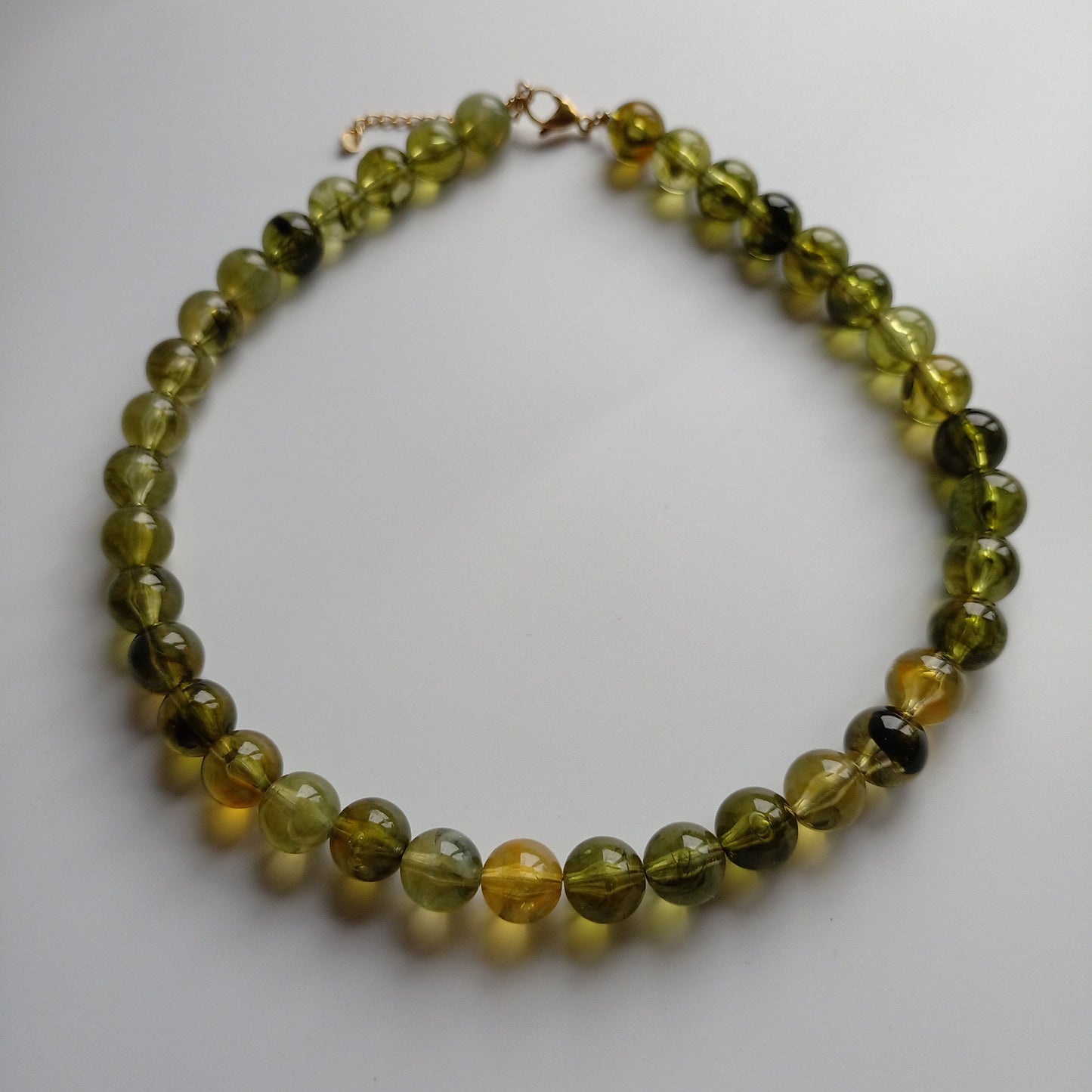 Ketting Green marble 12mm