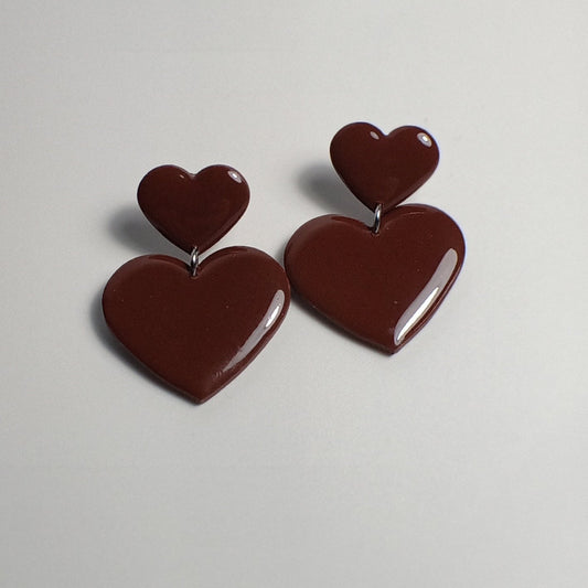 Oorbellen Double love L
