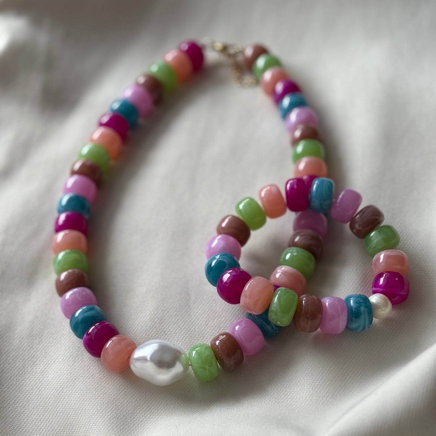 Armband Rainbow Pearl