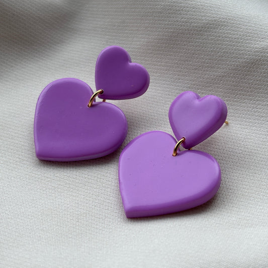 Oorbellen Double love L
