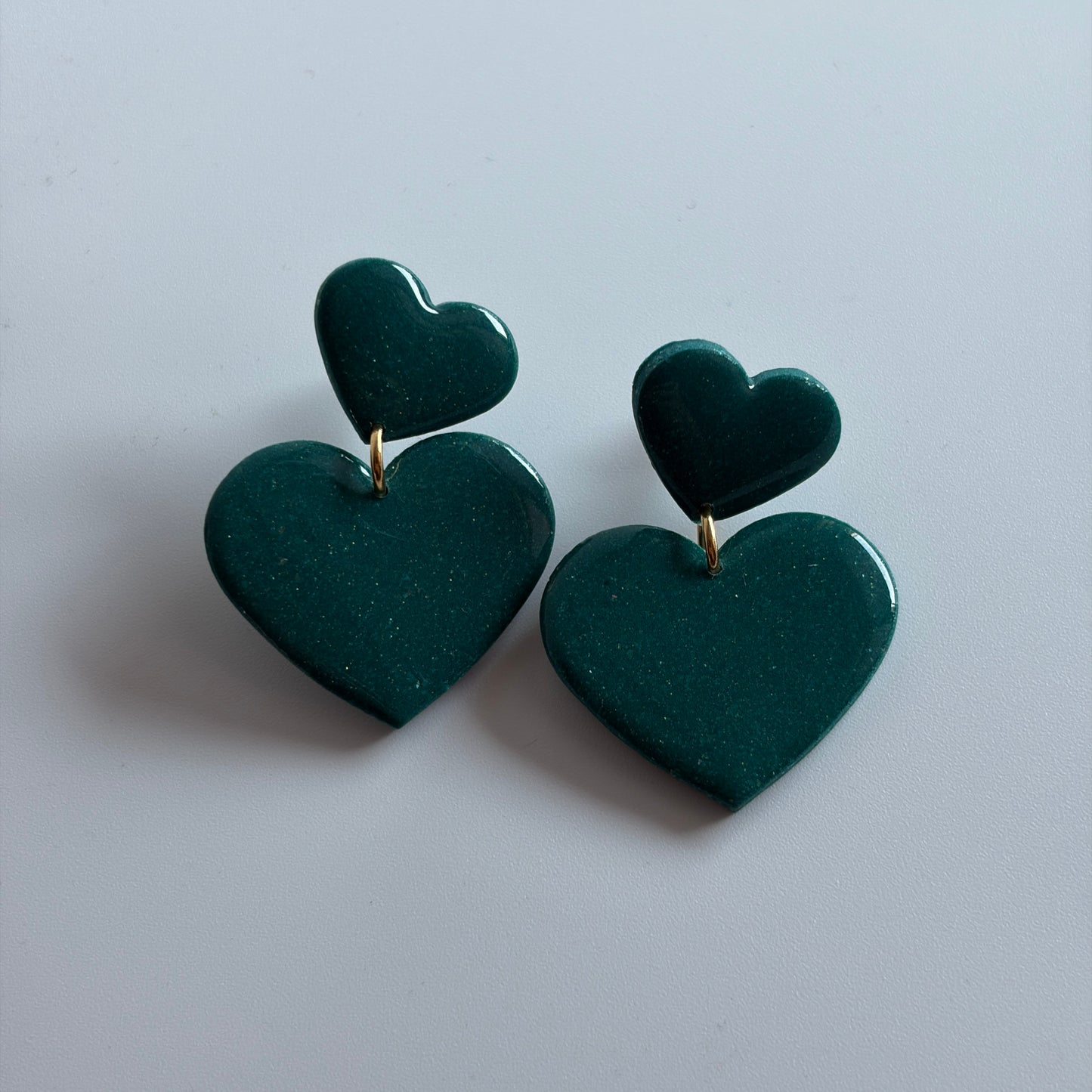 Oorbellen Double love L