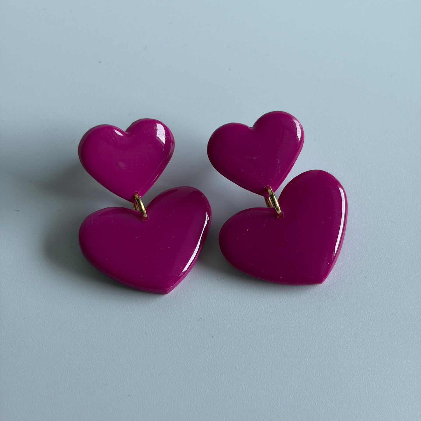 Oorbellen Double love M