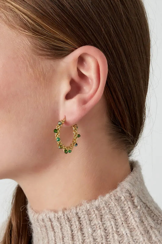 Oorbellen Bright bead
